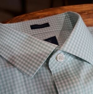 J. Crew Men's Green Checkered Shirt